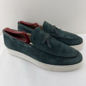 Marc Nolan Odell Green Suede Slip On Sneakers Loafers Men's Size 10